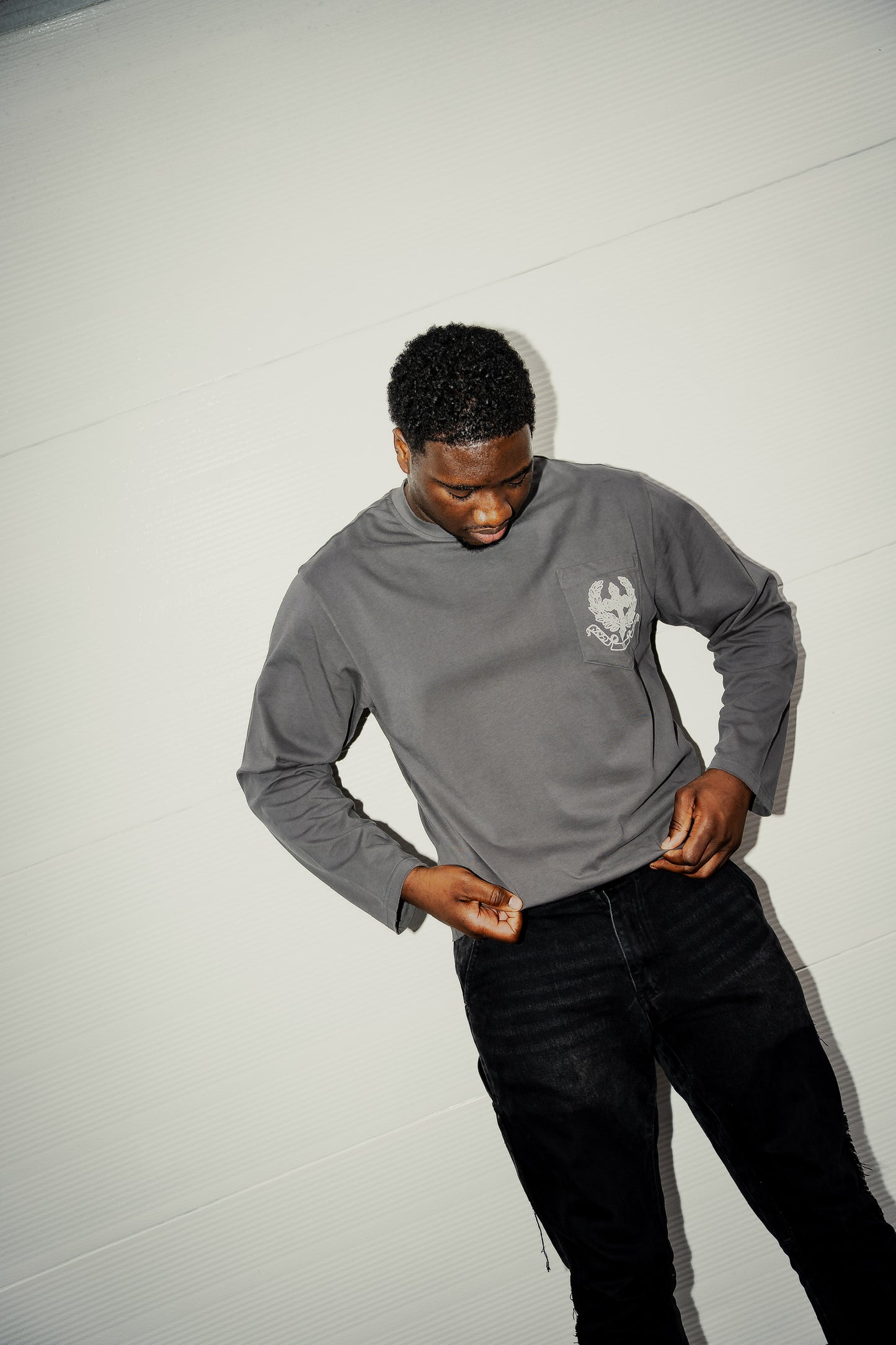 The Corinthians Longsleeve — Stone Grey
