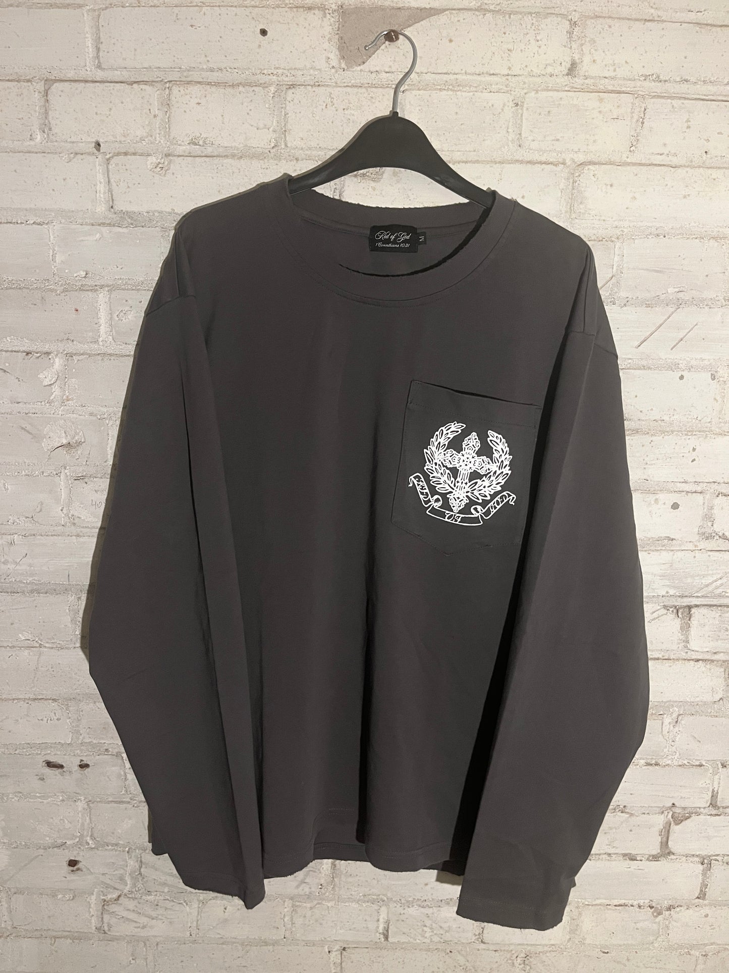 The Corinthians Longsleeve — Stone Grey